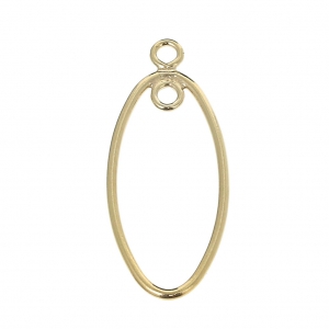 Gold-filled ovale spacer 2 loops 22.5 mm x1