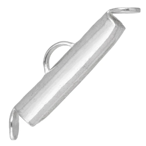 Bead-weaving cap for Miyuki seed beads & Delica beads, 18 mm - 925 Sterling Silver x1