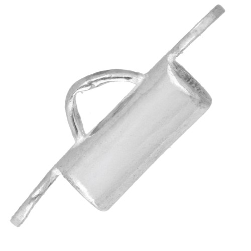Bead-ending cap for weaving with Miyuki 8.5 mm seed beads & Delica beads - 925 Sterling Silver x1