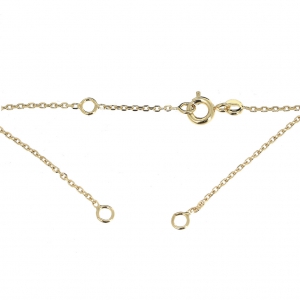 cable chain choker 1.3 mm - Gold Plated 3 microns x42 cm
