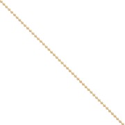 Ball chain 1.5 mm - Gold Plated 3 microns x50 cm