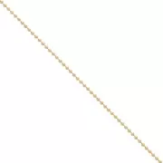 Ball chain 1.5 mm - Gold Plated 3 microns x50 cm