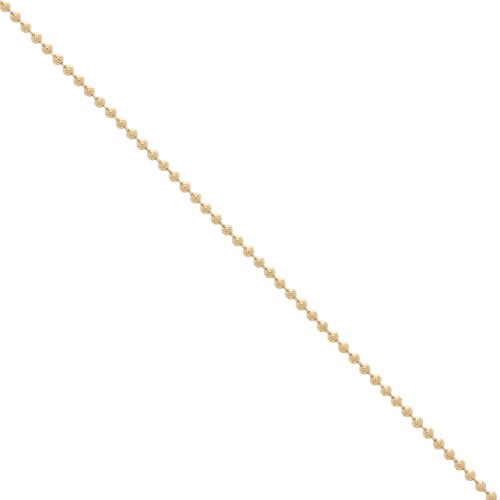 Ball chain 1.5 mm - Gold Plated 3 microns x50 cm