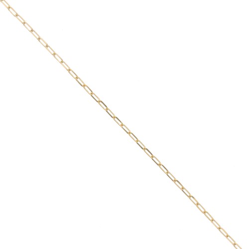 Rectangular mesh chain 1.5 mm - Gold Plated 3 microns x50 cm