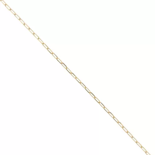 Rectangular mesh chain 1.5 mm - Gold Plated 3 microns x50 cm
