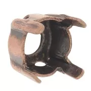 Cabochon PureCrystal setting 1088/1122 Rivoli round-shaped 6mm Copper-colore