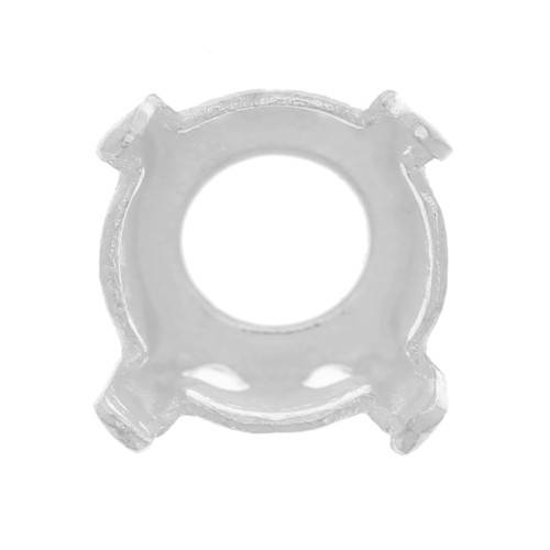 Cabochon PureCrystal setting 1088/1122 Rivoli round-shaped 6mm Silver-colore