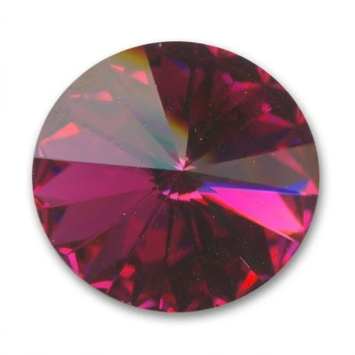 PureCrystal 1122 Rivoli Round Stone 6mm Fuchsia