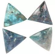 Triangle shaped cabochon 18mm Chrysocolla
