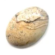 Oval cabochon 25x18mm Picture Jasper