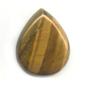Pear shaped cabochon 29x23 mm Tiger Eye