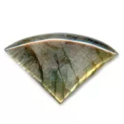 Fan shaped cabochon 24x38 mm Labradorite