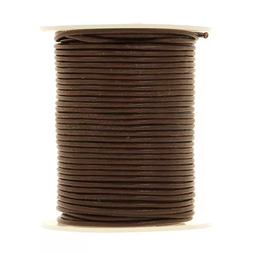 Leather cord 1,5 mm Brown x 25m