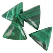 Triangle cabochon 18mm Malachite