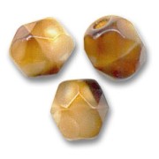 Fire Polished faceted round beads 6mm Cream Caramel x25