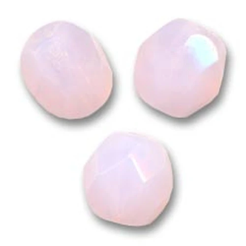 Facets 4 mm Milky Soft Rosaline x50