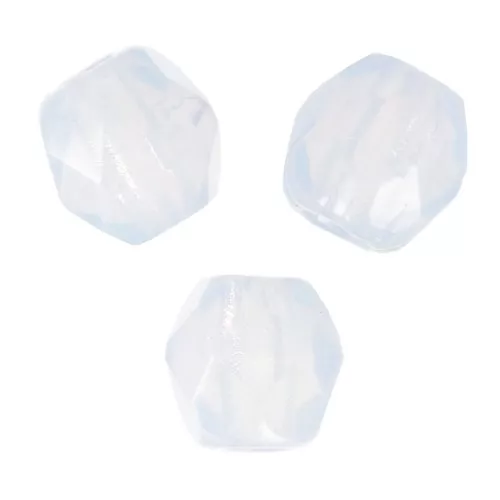 Fire Polished faceted round beads 3mm Milky Amethyst x50
