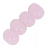 Flattened rounds 14mm Rose x10