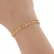 Epoxy resin herringbone chain 6.3 mm Gold mustard x 20cm