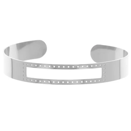Bracelet for Miyuki bead weaving 10x170 mm Sainless Steel 304 x1