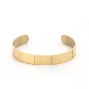 Bracelet for Miyuki bead weaving10x150 mm Golden Sainless Steel 304 x1