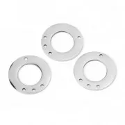 Stainless Steel round spacer with 3 holes 22 mm x2
