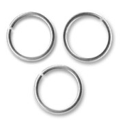12x1.15mm Open Jump rings Made in Europe - Antique silver tone x20