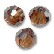 Round bead PureCrystal 5000 8 mm - Smoked Topaz x1