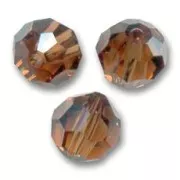 Round bead PureCrystal 5000 8 mm - Smoked Topaz x1