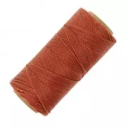 Linhasita waxed thread spool for micro macramé 1 mm - Cinnamon (234) x168m
