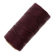 Linhasita waxed thread spool for micro macramé 1 mm - Currant (632) x168m|raw }}