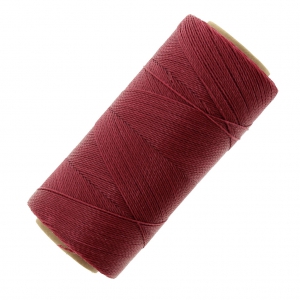 Linhasita waxed thread spool for micro macramé 0.5 mm - Raspberry (235) x335m