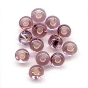 Preciosa Seed beads 5/0 4.5 mm - Light Amethyst Silver Lined x20g