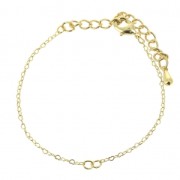 Fine bracelet for spacer 18 cm Gold Tone x1|raw }}