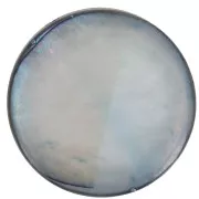 Mother-of-Pearl Round Pucks 12mm Grey x10