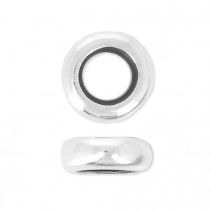 Stopper Bead 8 mm with a hole of 4 mm Sterling Silver 925 x1