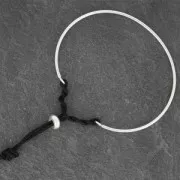 Stopper Bead 8 mm with a hole of 4 mm Sterling Silver 925 x1