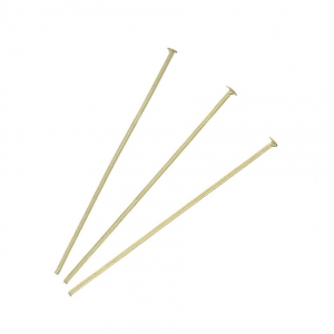Head Pins 30x1.3x0.5 mm Gold Plated 3 microns x6