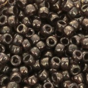 Matubo 7/0 Seed Beads - 3.5 mm Transparent Smokey Topaz Gold Luster x10g