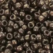 Matubo 7/0 Seed Beads - 3.5 mm Transparent Smokey Topaz Gold Luster x10g