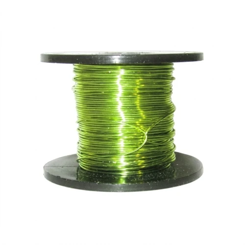 Copper wire 0.50mm Chartreuse x 25m
