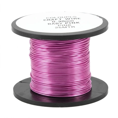 Copper wire 0.50mm Baby Pink x 25m