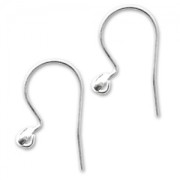 925 Sterling Silver Earwires 15mm x 2