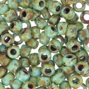 Toho seed beads 6/0 TO6RY309 - HYBRID - Opaque Cornflower Picasso x8g|raw }}