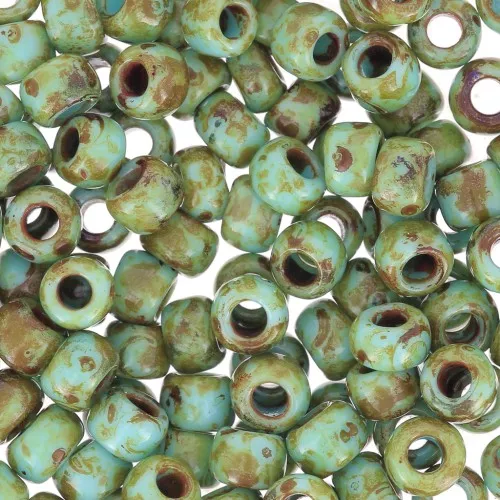 Toho seed beads 6/0 TO6RY309 - HYBRID - Opaque Cornflower Picasso x8g