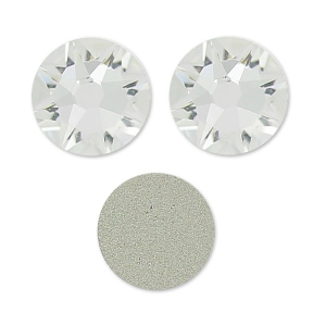 PureCrystal stick-on rhinestones 6mm Crystal  x10