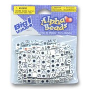 Set of alphabet beads white x37gr|raw }}