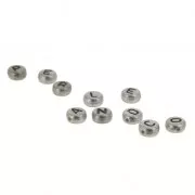 Set of alphabet beads Metallized plastic x27 gr