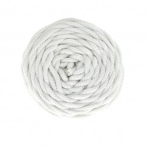 Cotton Air 5 mm cord for macrame - White x 50m