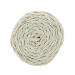 Cotton Air 5 mm cord for macrame - Crème x 50m